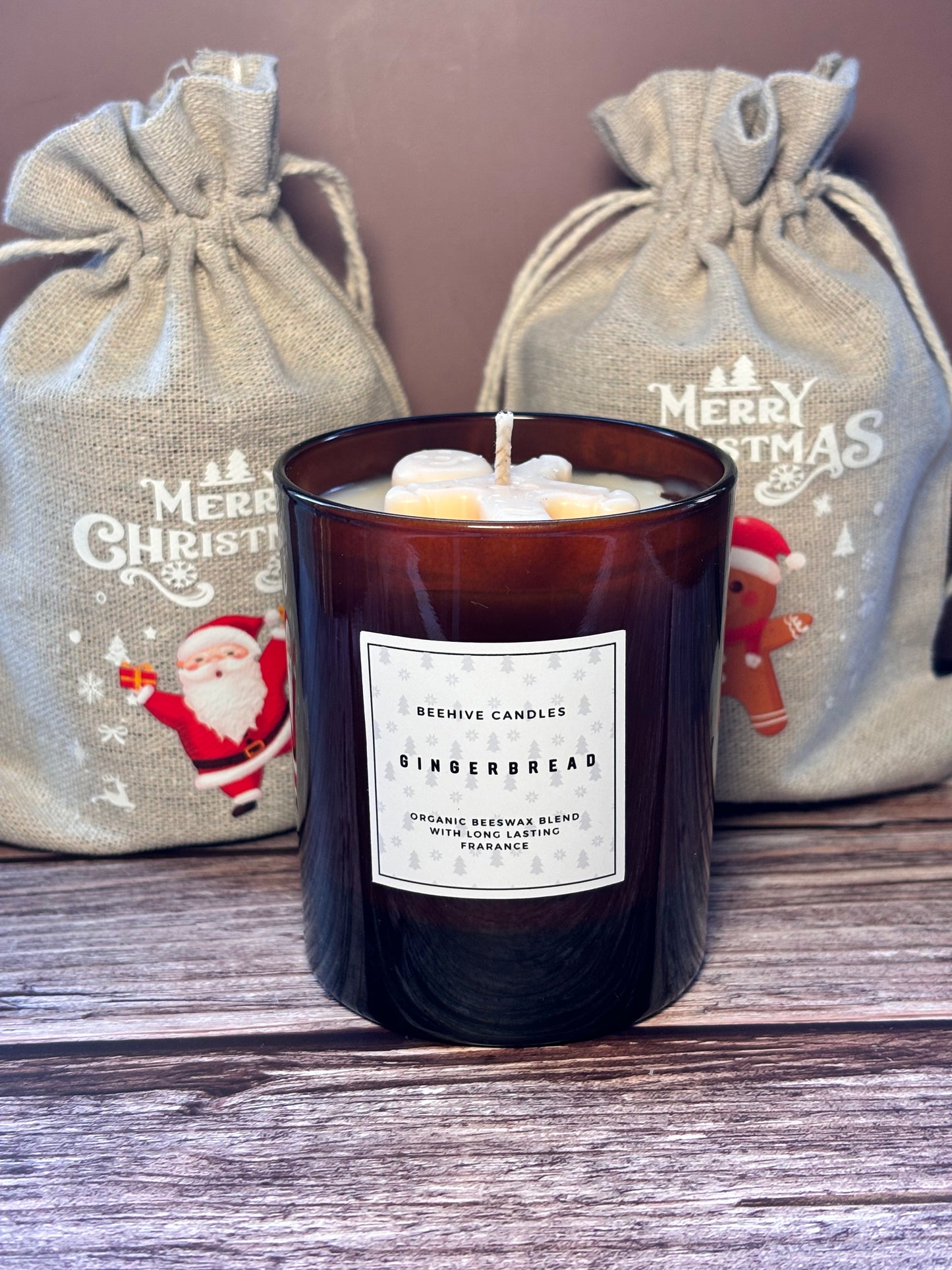 Gingerbread Candle Small